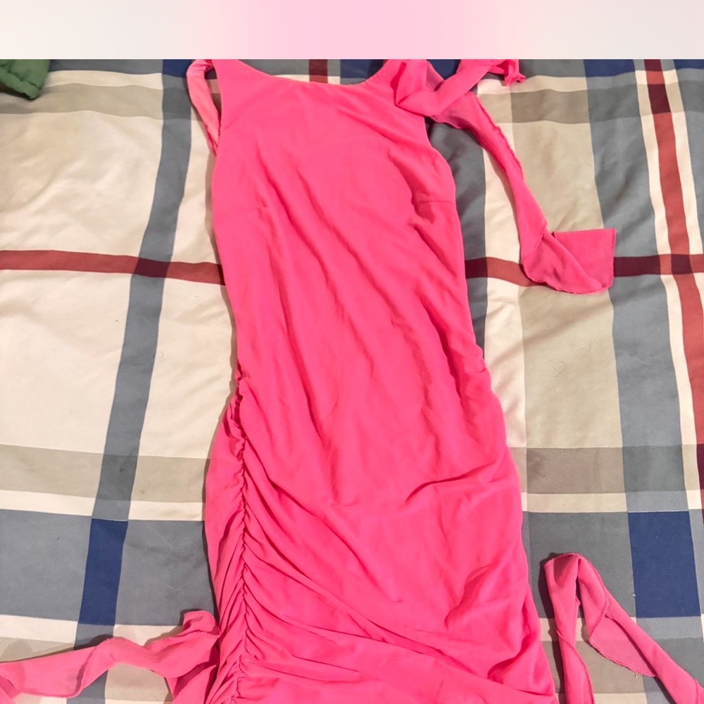 Vibrant Pink Mini Dress